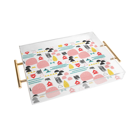 Tammie Bennett champagne bubbles Acrylic Tray