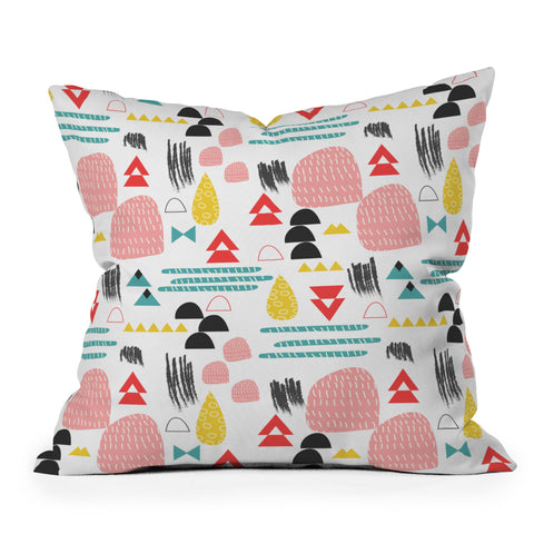 Tammie Bennett champagne bubbles Outdoor Throw Pillow