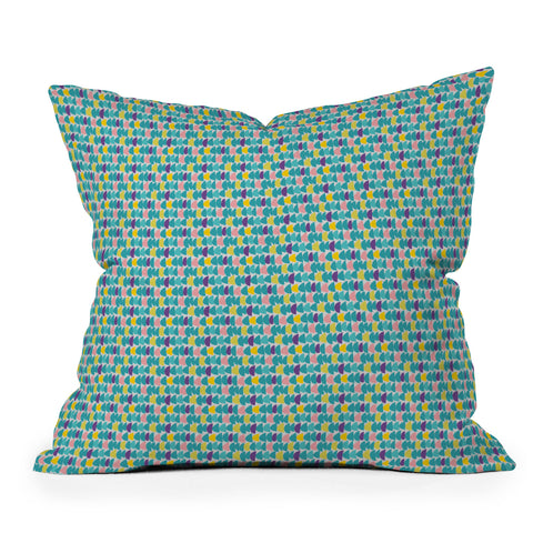Tammie Bennett Scales Of Color Outdoor Throw Pillow