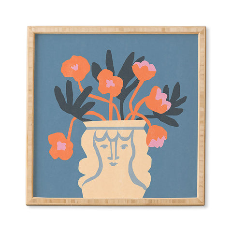 Tasiania Antique head vase Framed Wall Art