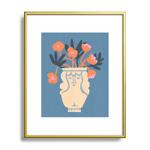 Tasiania Antique head vase Metal Framed Art Print Havenly