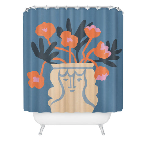 Tasiania Antique head vase Shower Curtain Havenly