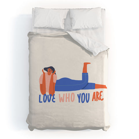 Tasiania Love who you are Duvet Cover