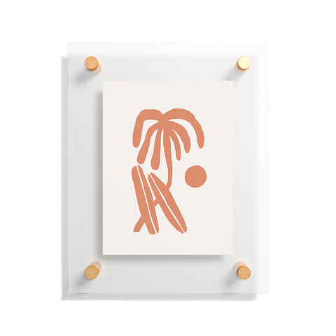 Tasiania Palm and surfboards Floating Acrylic Print