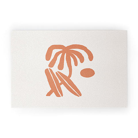 Tasiania Palm and surfboards Welcome Mat