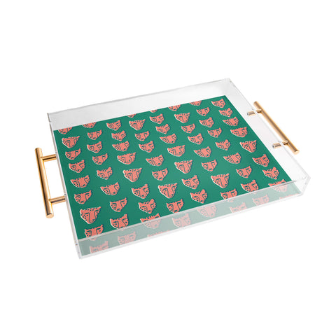 Tasiania Pink pantehrs Acrylic Tray
