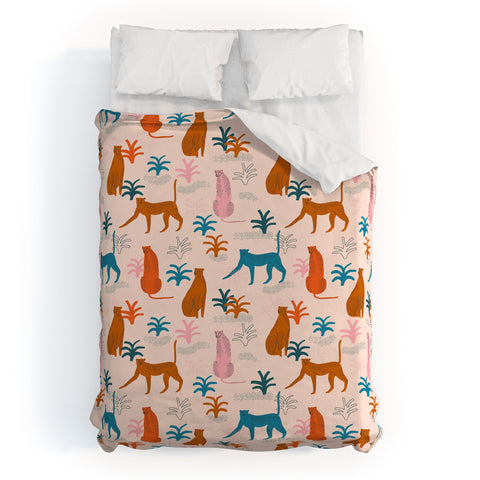 Tasiania Rainbow cheetahs Duvet Cover