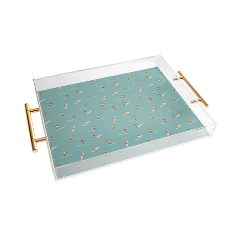 Tasiania Surf girls Acrylic Tray
