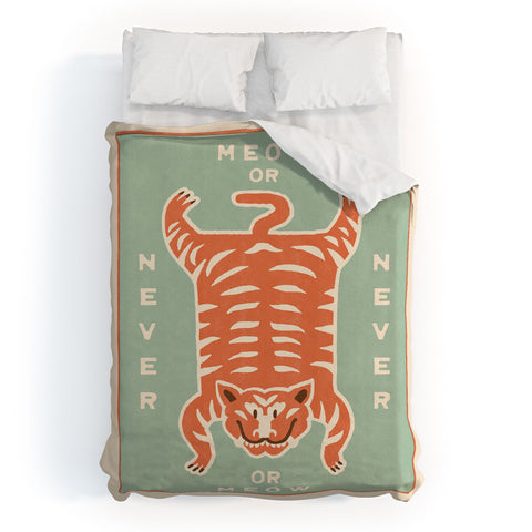 Tasiania Tiger Meow or Never Duvet Cover