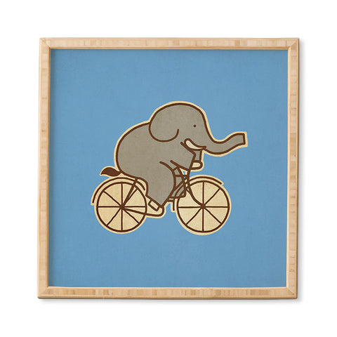 Terry Fan Elephant Cycle Framed Wall Art
