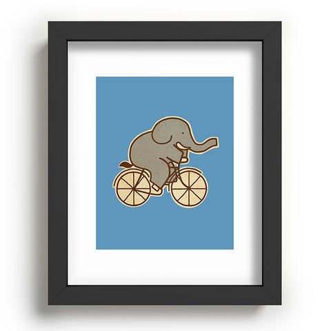 Terry Fan Elephant Cycle Recessed Framing Rectangle