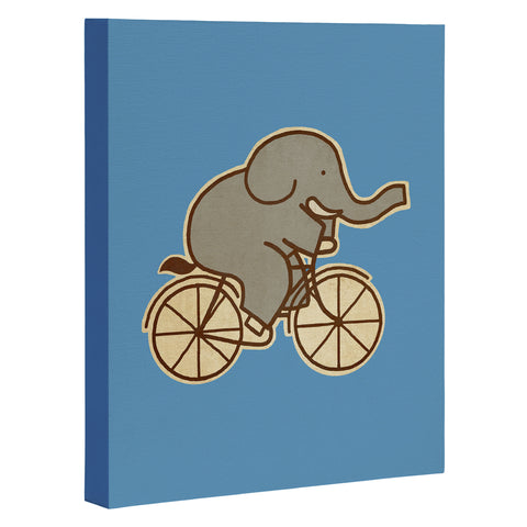 Terry Fan Elephant Cycle Art Canvas