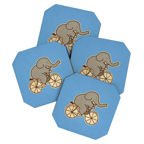 Terry Fan Elephant Cycle Coaster Set