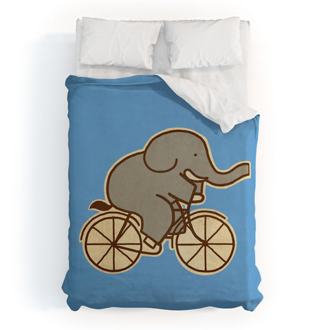 Terry Fan Elephant Cycle Duvet Cover