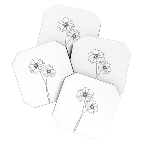 The Colour Study Anemones by The Colour Study Coaster Set