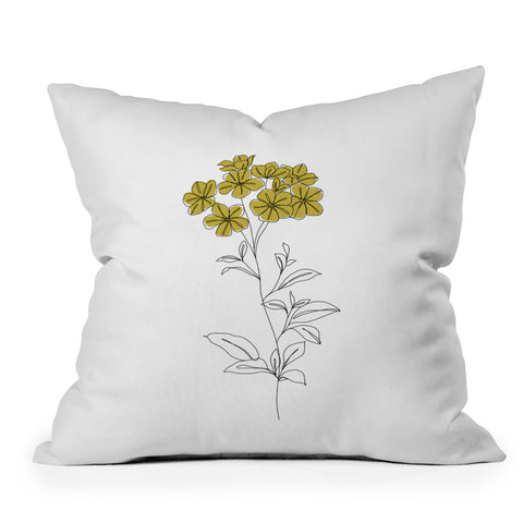 The Colour Study Botanical Illustration Iona Outdoor Throw Pillow