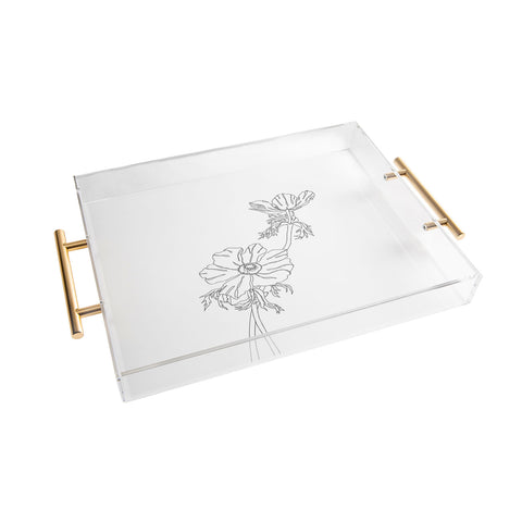The Colour Study Botanical illustration Joan Acrylic Tray