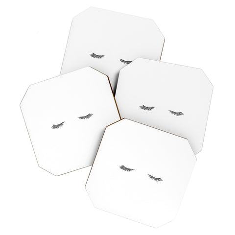 The Colour Study Closed Eyes Lashes Coaster Set