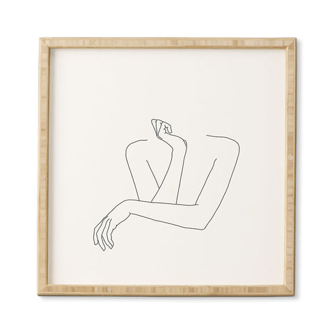 The Colour Study Crossed arms illustration Anna Framed Wall Art