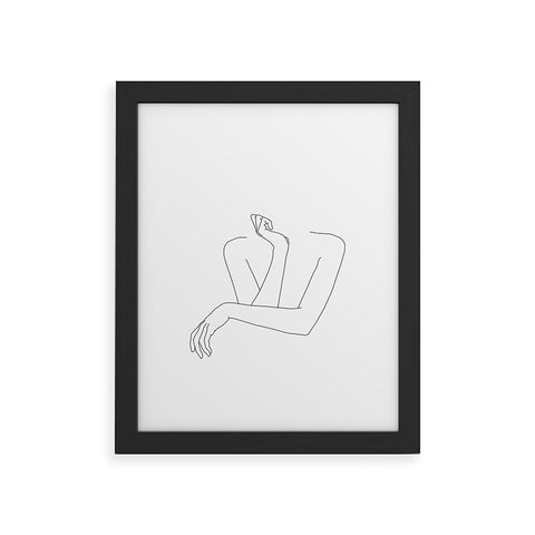 The Colour Study Crossed arms illustration Anna Framed Art Print