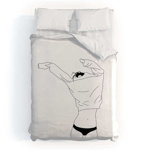 The Colour Study Fashion illustration Cadee Duvet Cover