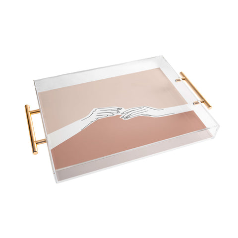 The Colour Study Hands Illustration Pamela Acrylic Tray