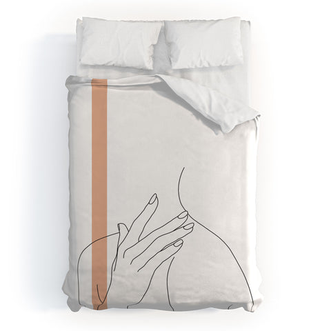 The Colour Study Illustration Danna Stripe Duvet Cover