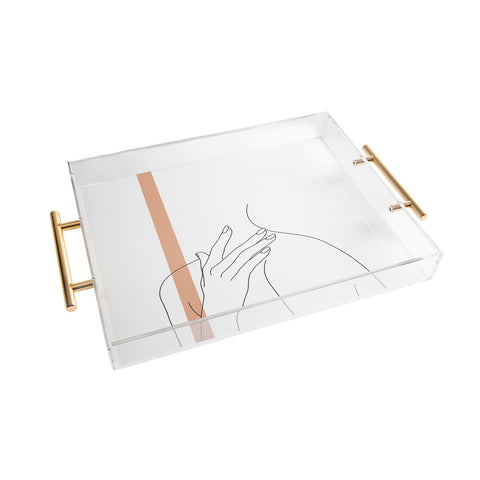 The Colour Study Illustration Danna Stripe Acrylic Tray