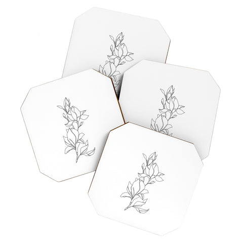 The Colour Study Magnolia by The Colour Study Coaster Set