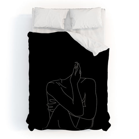 The Colour Study Nude figure illustration Celi Duvet Cover