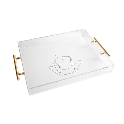 The Colour Study Summer swim illustration Acrylic Tray
