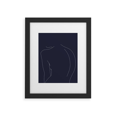 The Colour Study Womans back line Framed Art Print
