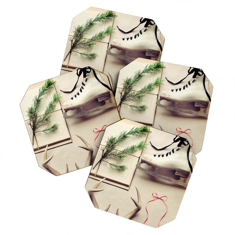 The Light Fantastic Christmas Card Coaster Set