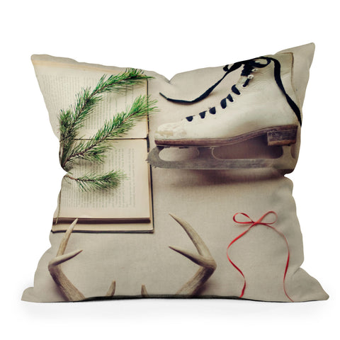 The Light Fantastic Christmas Card Outdoor Throw Pillow