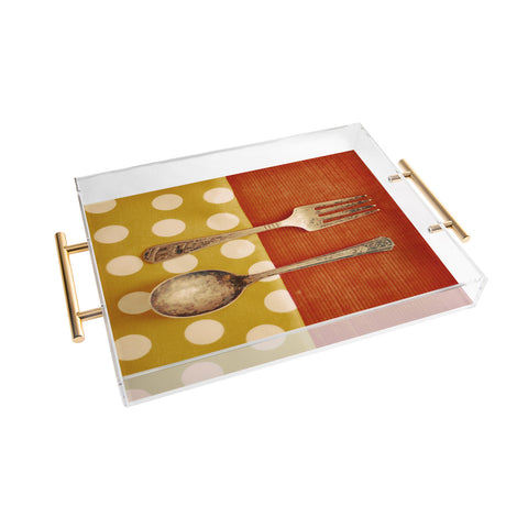 The Light Fantastic Fork And Spoon Acrylic Tray