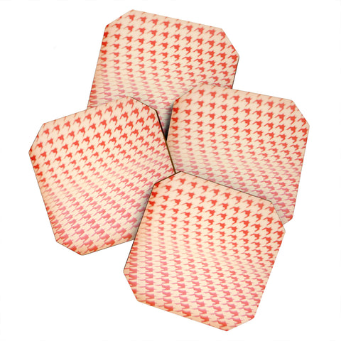 The Light Fantastic Houndstooth Polaroid Coaster Set