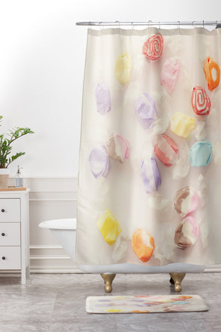 The Light Fantastic Taffy Shower Curtain And Mat