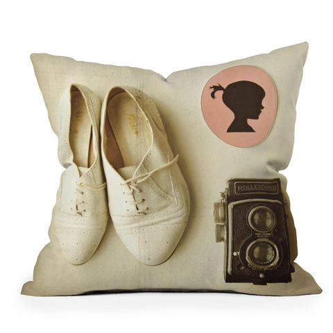 The Light Fantastic The Lady Outdoor Throw Pillow