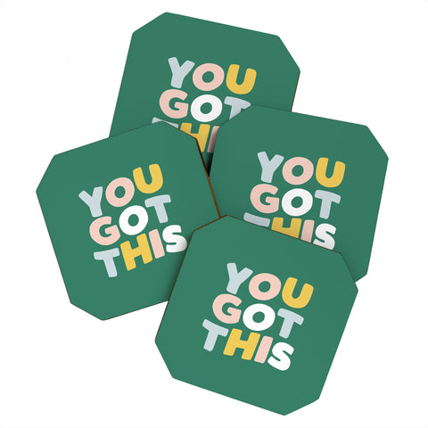 The Motivated Type You Got This I Coaster Set