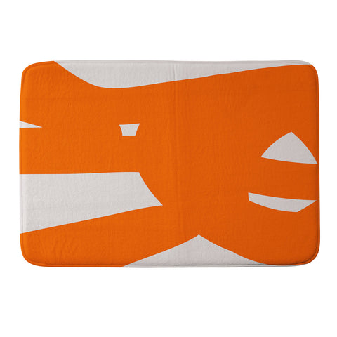 The Old Art Studio Abstract Form 6A Memory Foam Bath Mat