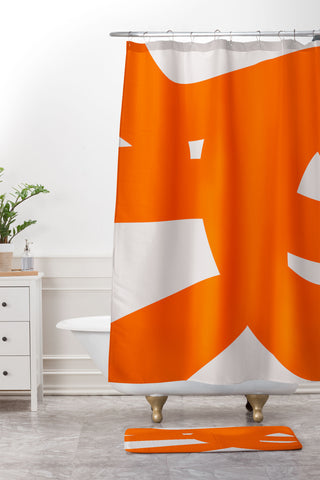 The Old Art Studio Abstract Form 6A Shower Curtain And Mat