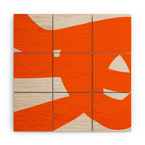 The Old Art Studio Abstract Form 6A Wood Wall Mural