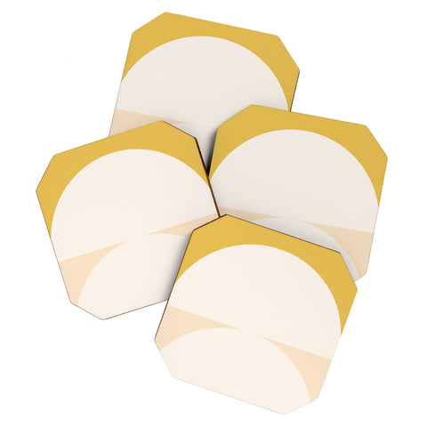 The Old Art Studio Abstract Geometric 01 Coaster Set