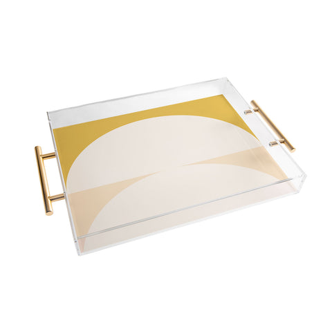 The Old Art Studio Abstract Geometric 01 Acrylic Tray