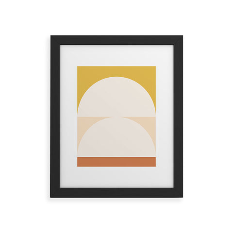 The Old Art Studio Abstract Geometric 01 Framed Art Print