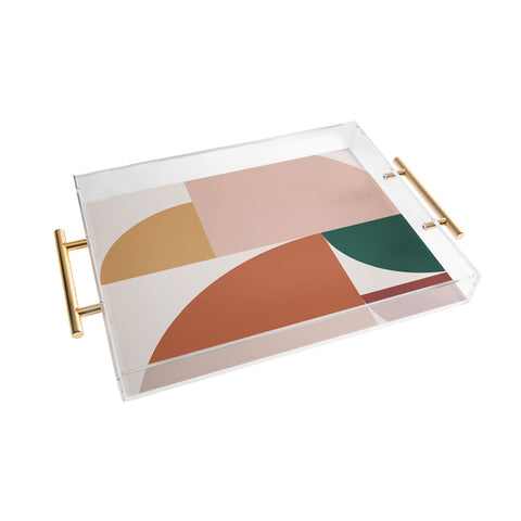 The Old Art Studio Abstract Geometric 10 Acrylic Tray