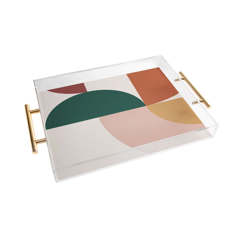 The Old Art Studio Abstract Geometric 12 Acrylic Tray