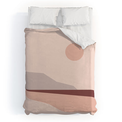 The Old Art Studio Abstract Landscape 02 Duvet Cover