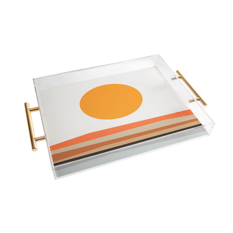 The Old Art Studio Abstract Landscape 10A Acrylic Tray