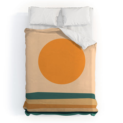 The Old Art Studio Abstract Landscape 10B Duvet Cover